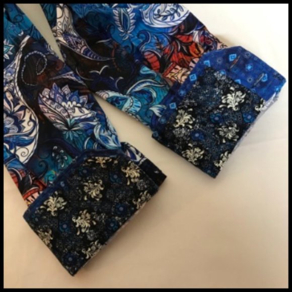 Robert Graham Blue and Brown Paisley Dress Shirt - Picture 15 of 15